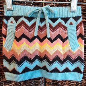 Missoni x Target Collab Toddler Baby Knit Skirt Chevron Striped Zig Zag Size 2T